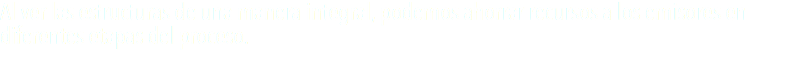 Al ver las estructuras de una manera integral, podemos ahorrar recursos a los emisores en diferentes etapas del proceso.